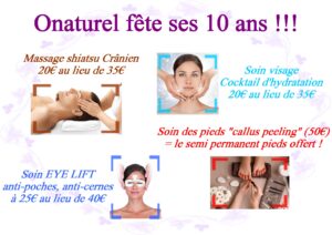 offre anniversaire 10 ans Onaturel